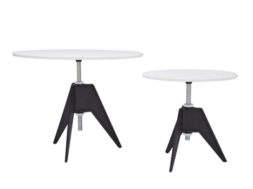 SCREW - Height-adjustable round marble coffee table by Tom Dixon - view 2